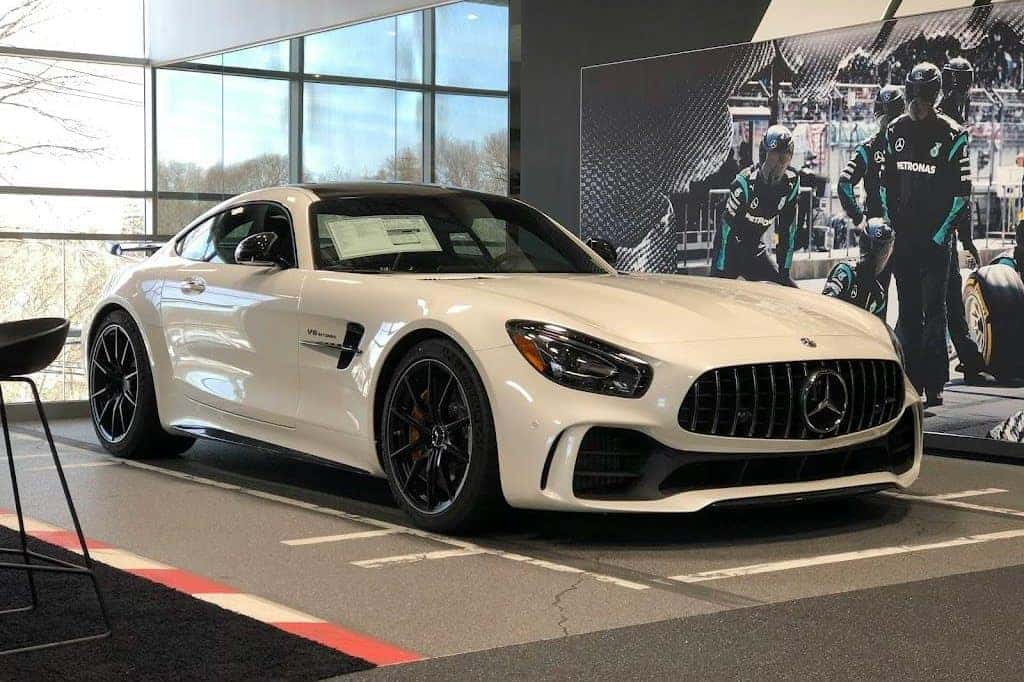 Mercedes-AMG GT on display at Mercedes-Benz of Rockville Centre