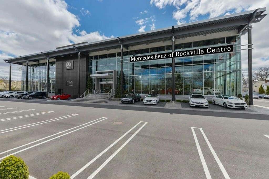 Mercedes-Benz of Rockville Centre showroom at 650 Sunrise Highway