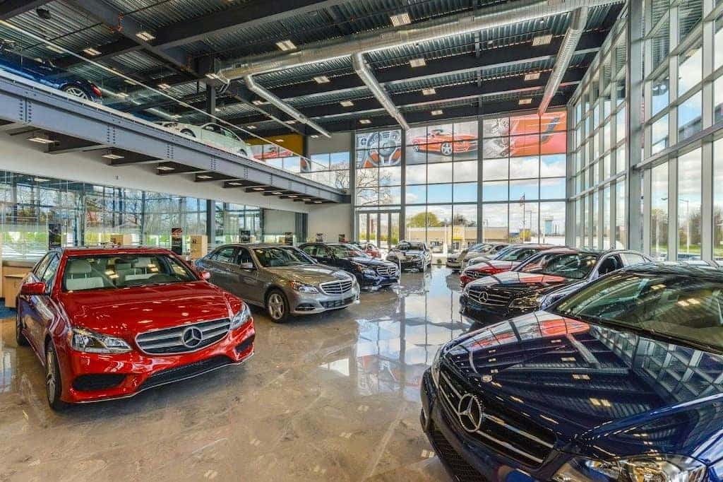 Inside the Mercedes-Benz of Rockville Centre showroom