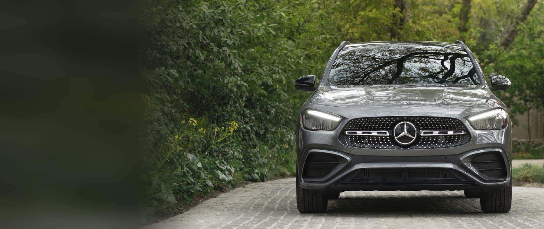 2026 GLA SUV, front view (MB portal photo). Optional equipment shown.
