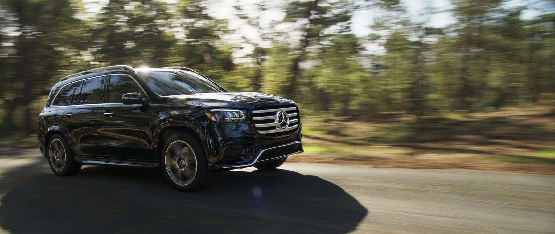 2026 GLS SUV, front three-quarter view (MB portal photo). Optional equipment shown.
