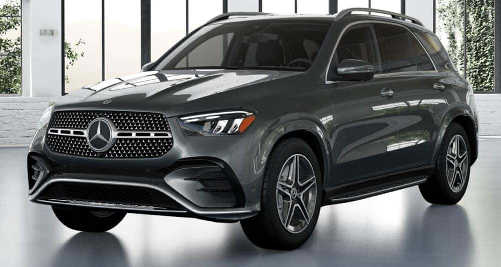 2026 GLE 450 4MATIC SUV, Selenite Grey, from our inventory (stock TB671991). Optional equipment shown.