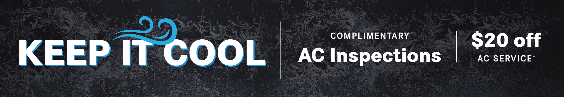 Complimentary AC inspection and $20 off AC service 
