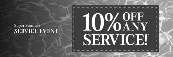 Super Summer Service Event | 10% off any service!
