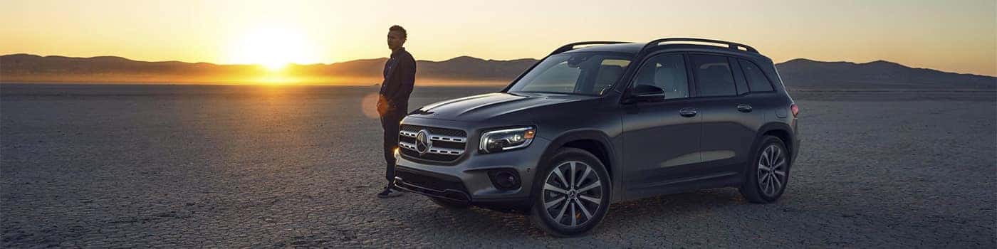 Mercedes-Benz Parked at Sunset