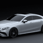 dark backround aesthetic photo of a mercedes benz