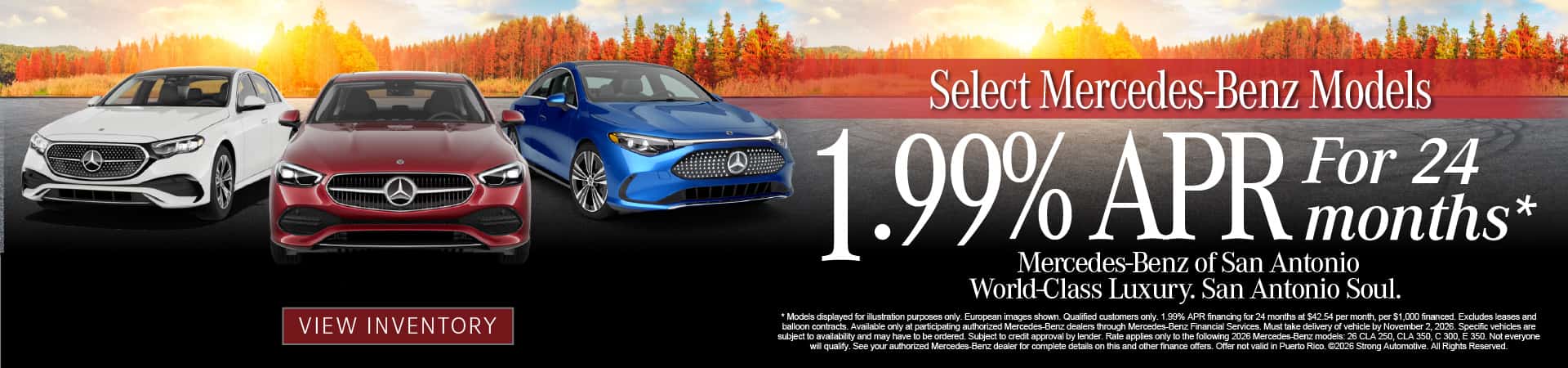 Select Mercedes-Benz Models 