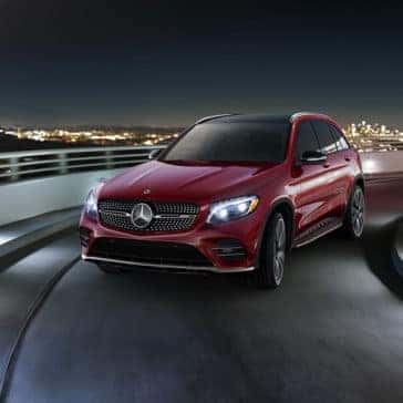2018 Mercedes-Benz GLC Driving on a Ramp