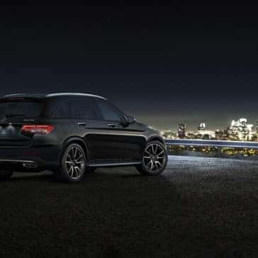 2018 Mercedes-Benz GLC Parked with the City in the Background