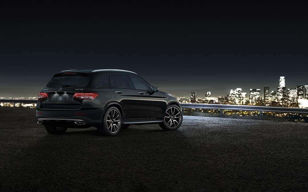 2018 Mercedes-Benz GLC Parked with the City in the Background