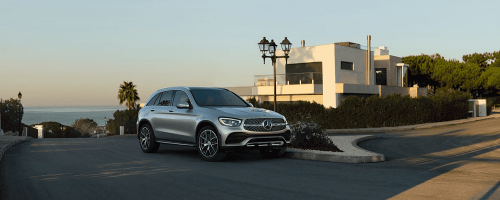 Exterior view of the 2021 Mercedes-Benz GLC parked