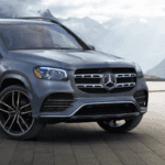Silver-gray Mercedes-Benz GLS