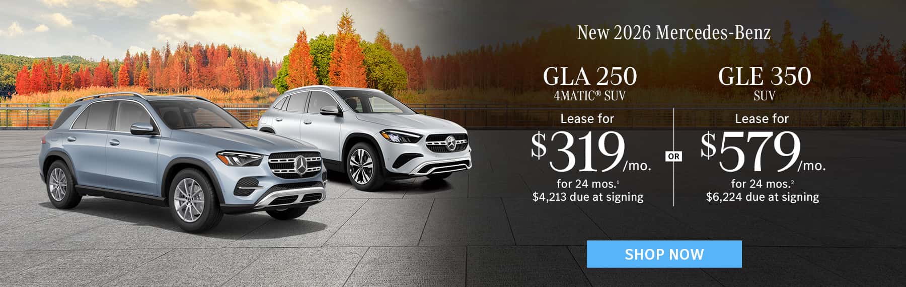 GLA250 lease or GLE350
