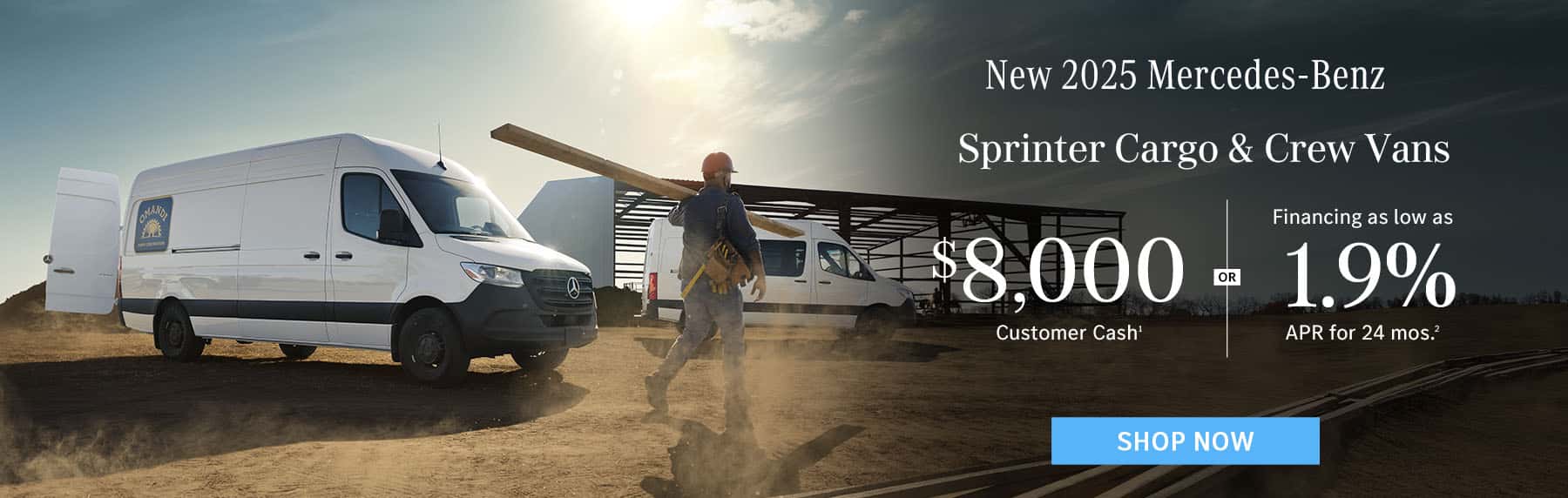 Sprinter Cargo & Crew Vans APR Offer