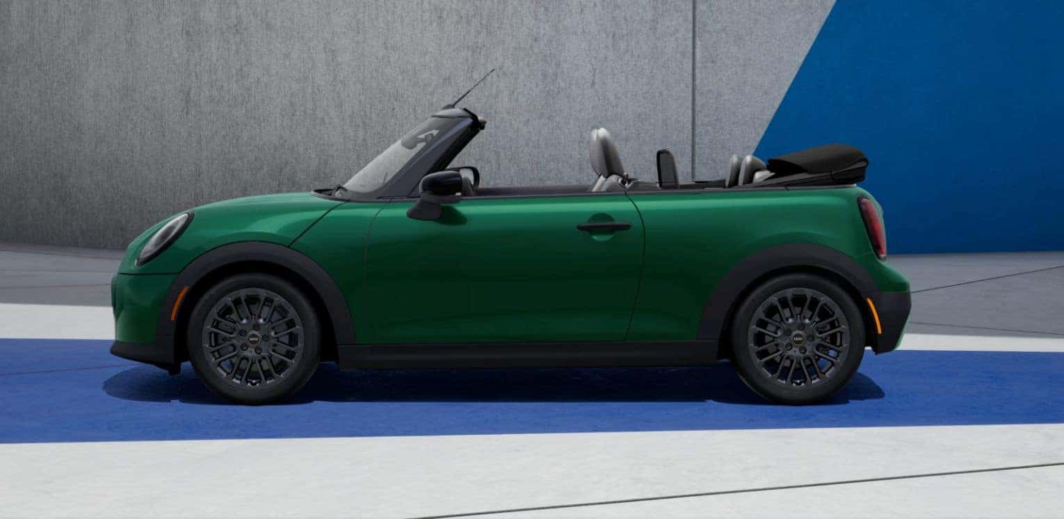 2025 green mini cooper convertible iconic