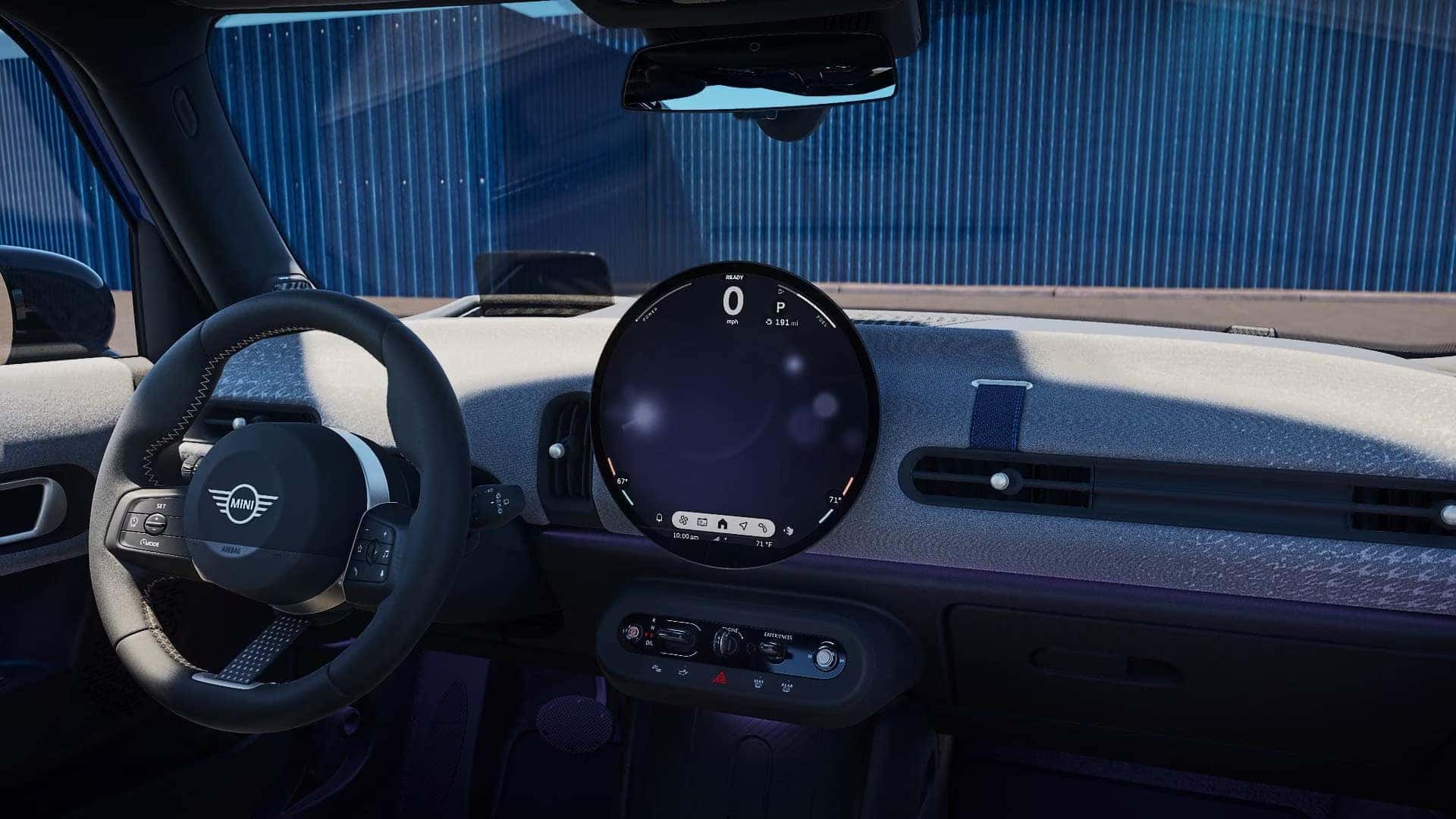advanced technology set up in a 2025 mini cooper 4 door