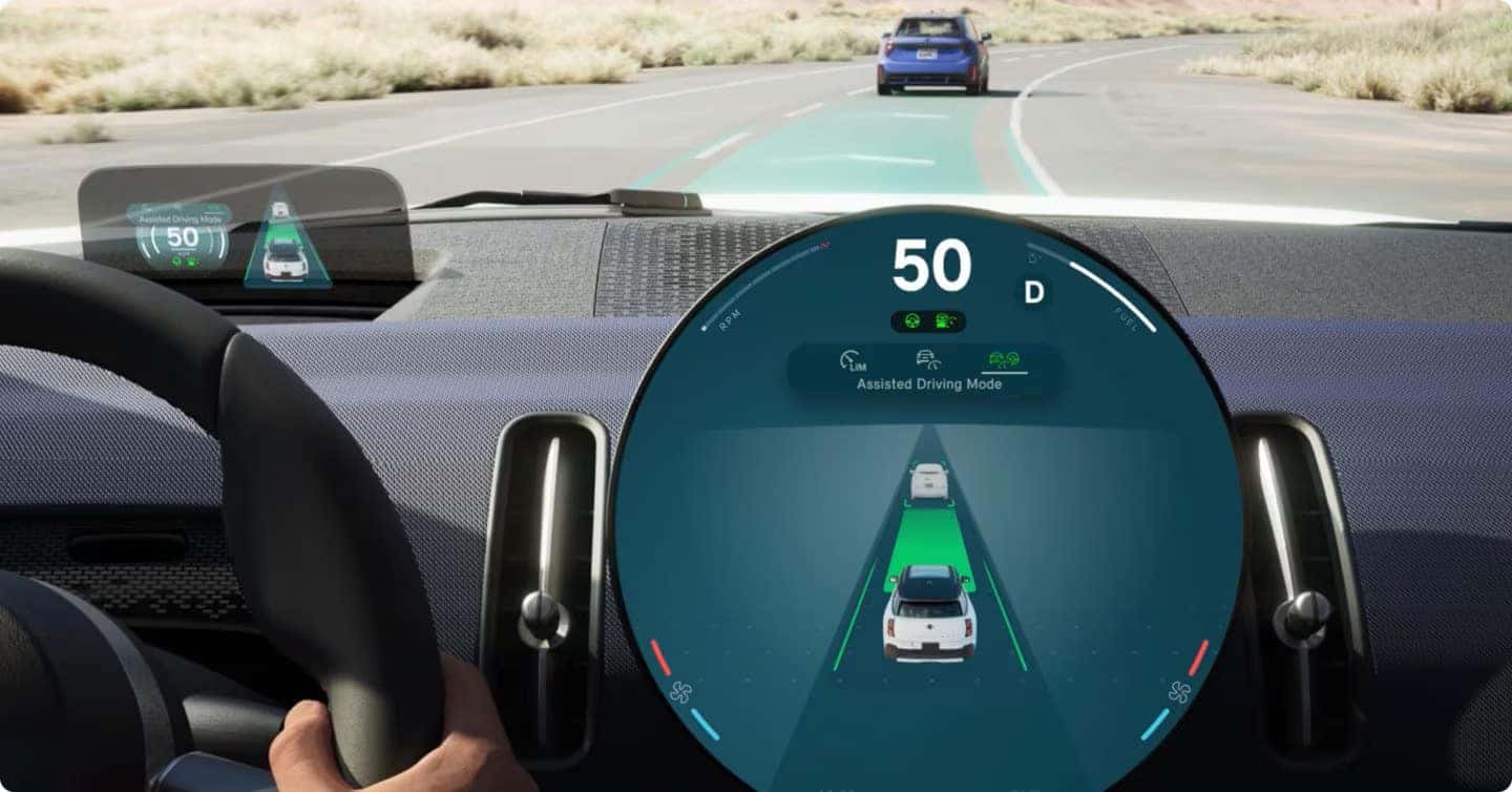 depiction of a safety feature in the 2026 mini countryman