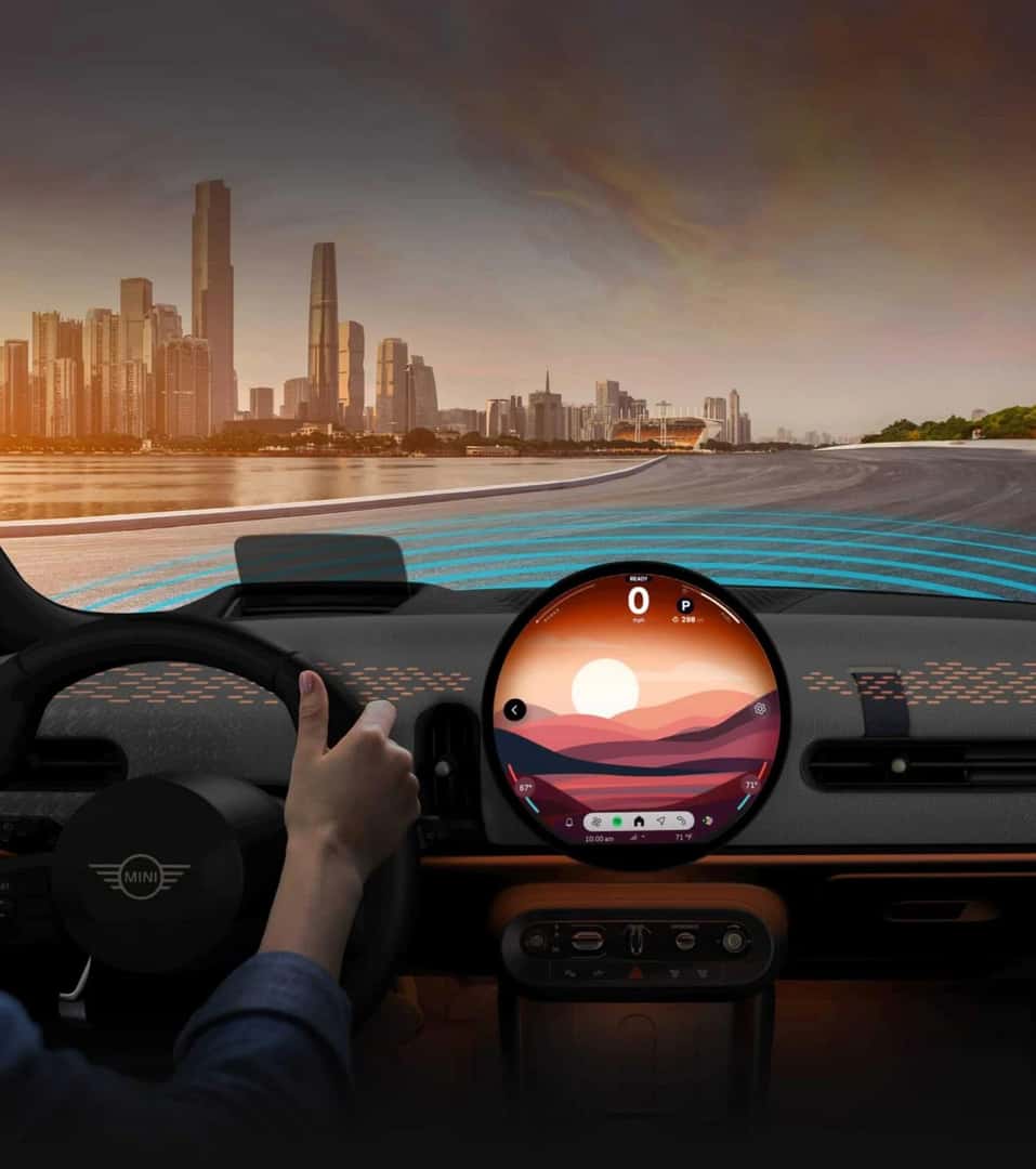 2027 MINI Cooper 4 Door circular OLED display