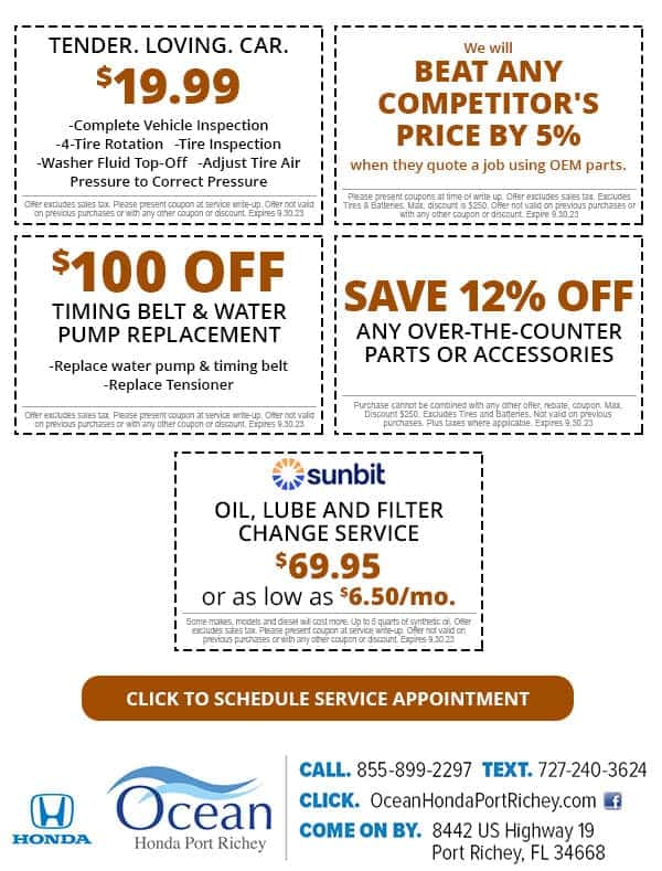 September Service Specials