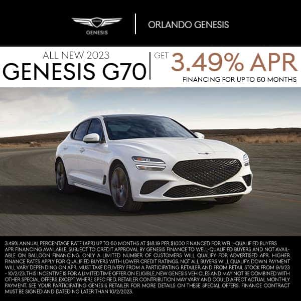 New 2023 G70