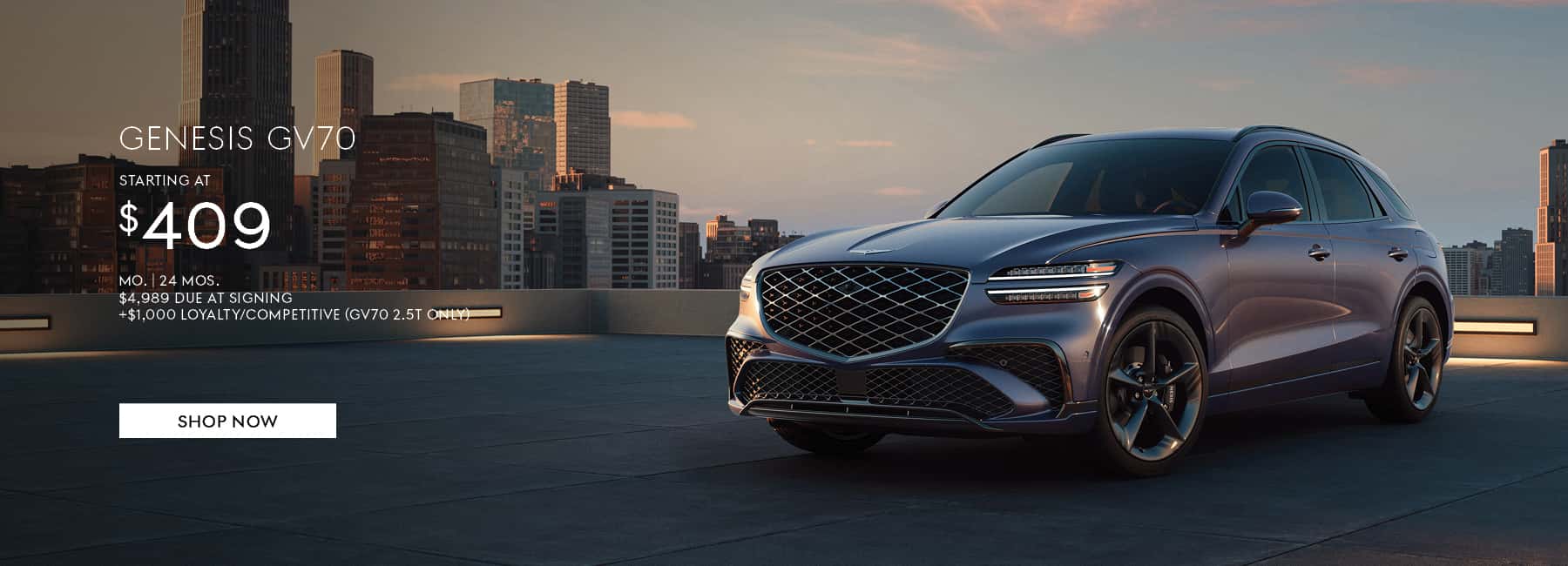 GV70 Lease + Loyalty