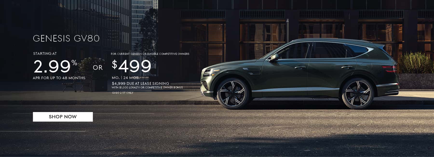 GV80 Lease/APR