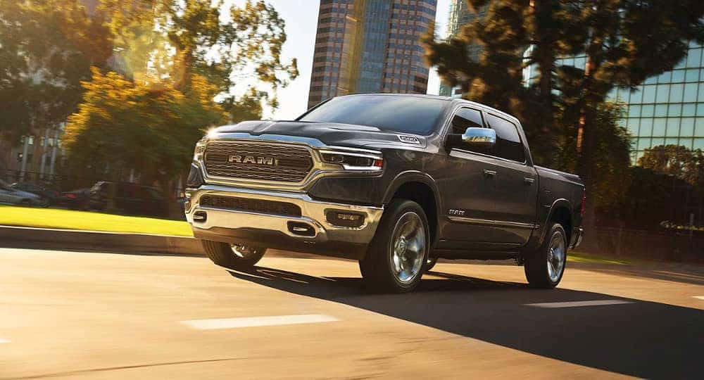 2019 Ram 1500 drives down city street gallery