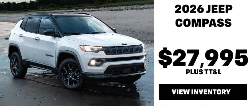 2026 JEEP COMPASS LATITUDE ALTITUDE $27,995 + TT&L