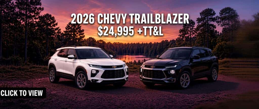 2026 CHEVROLET TRAILBLAZER STARTING AT $24,995!