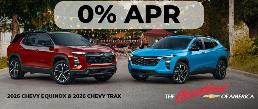 0% APR ON ALL 2026 CHEVY TRAX & EQUINOX!