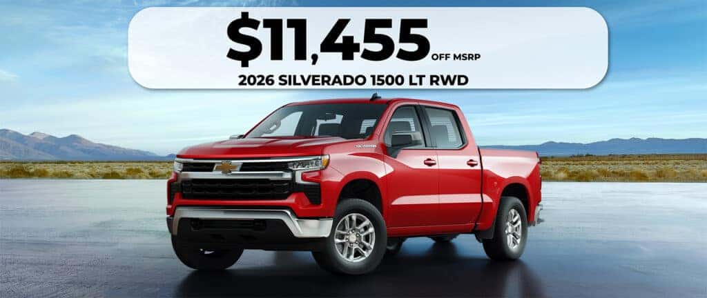 $11,455 OFF MSRP ON 2026 SILVERADO 1500!!!