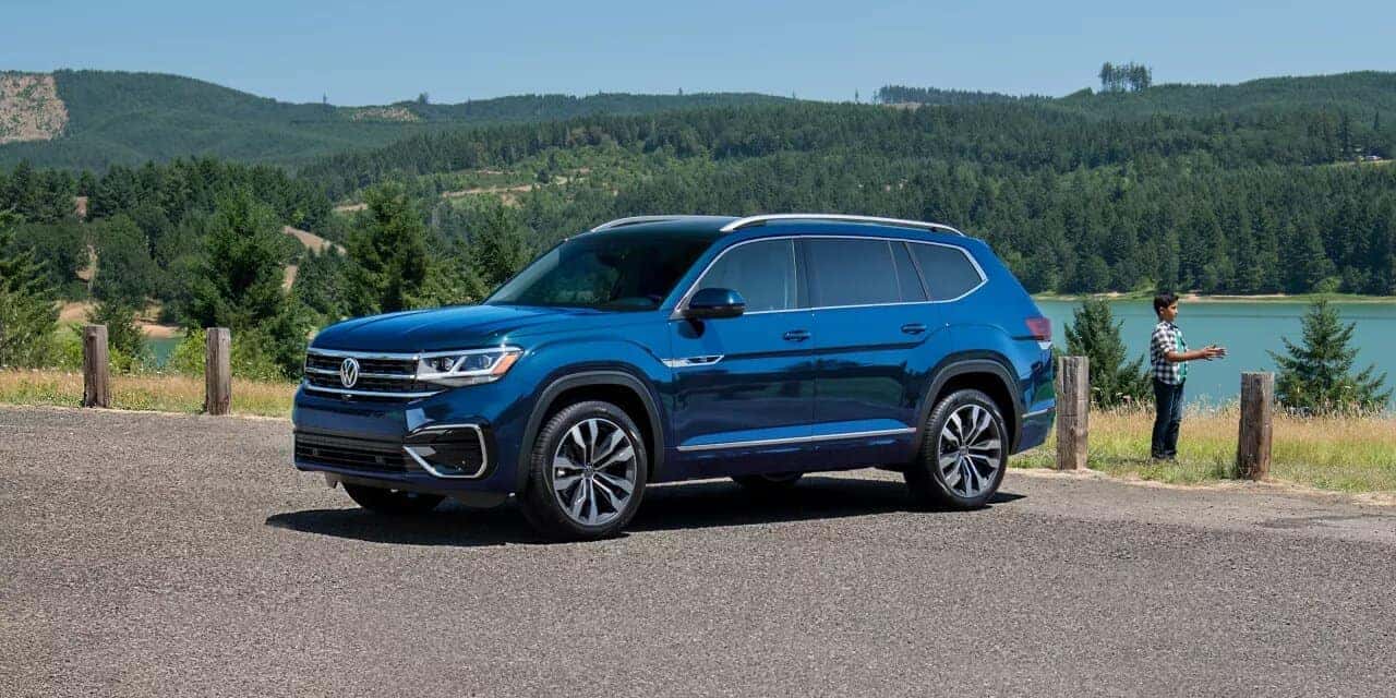 Volkswagen Atlas three-row premium family SUV vehicle layout