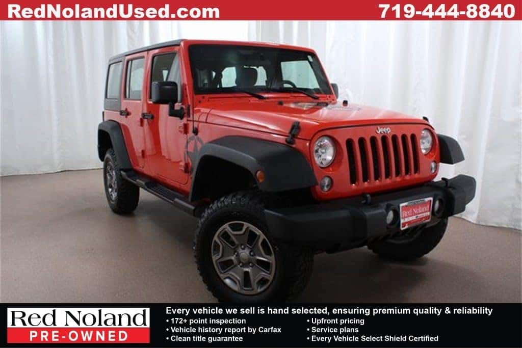 Rugged 2015 Jeep Wrangler Unlimited for sale at Red Noland Used