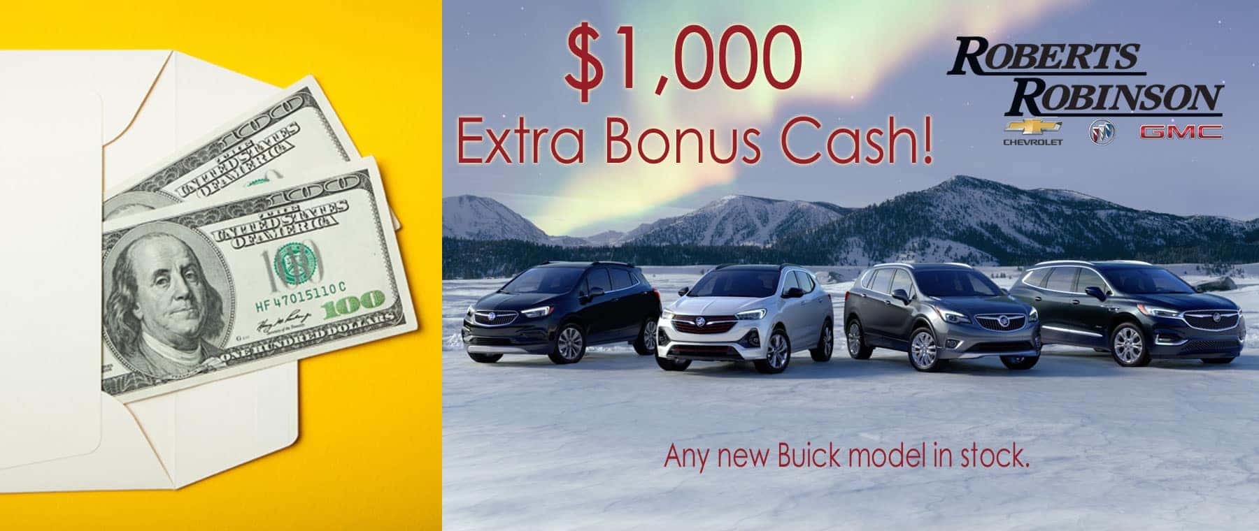 $1,000 Buick Extra Bonus Cash