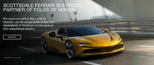 Proud partner of folds of honor - View inventory