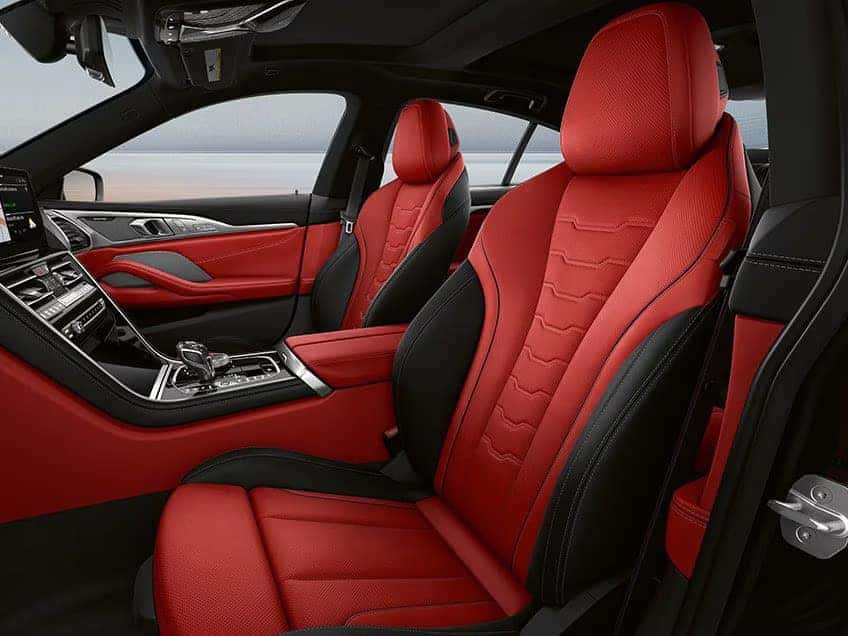 2026 bmw 8 series with red and black interior