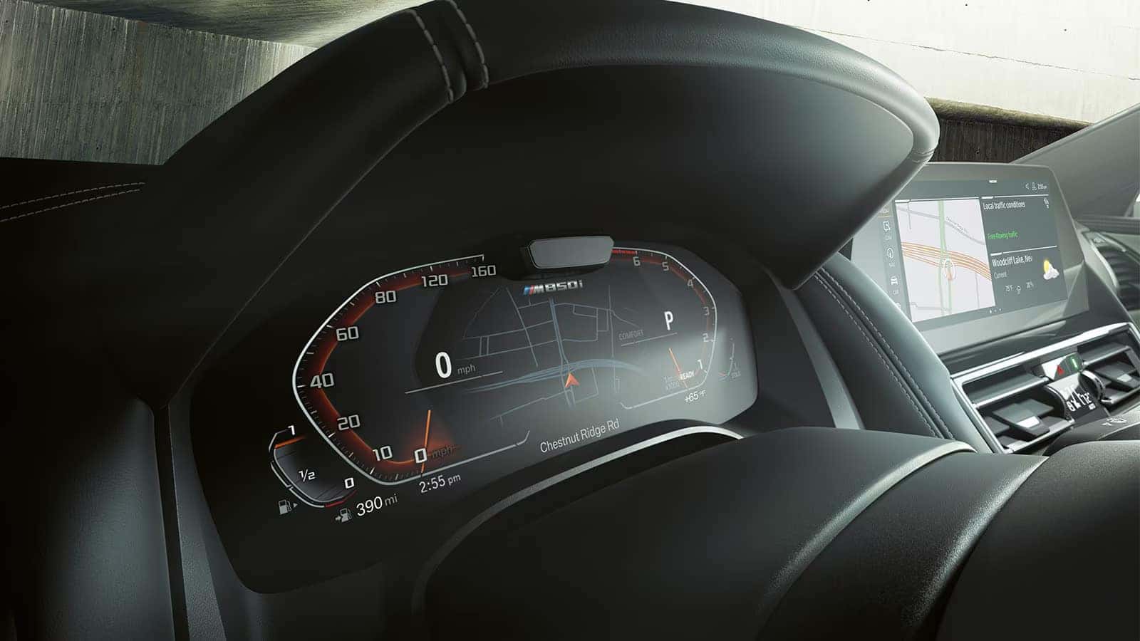 the digital cluster display on a 2026 bmw 8 series