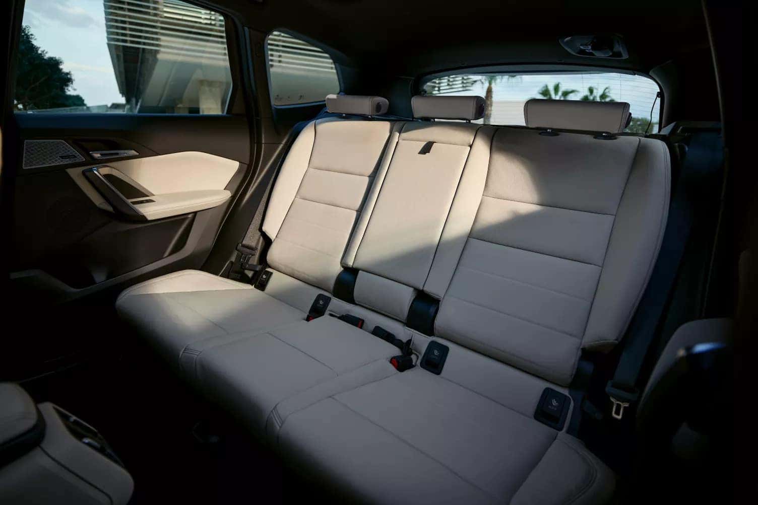 a view of the interior and space in the new 2026 BMW X1