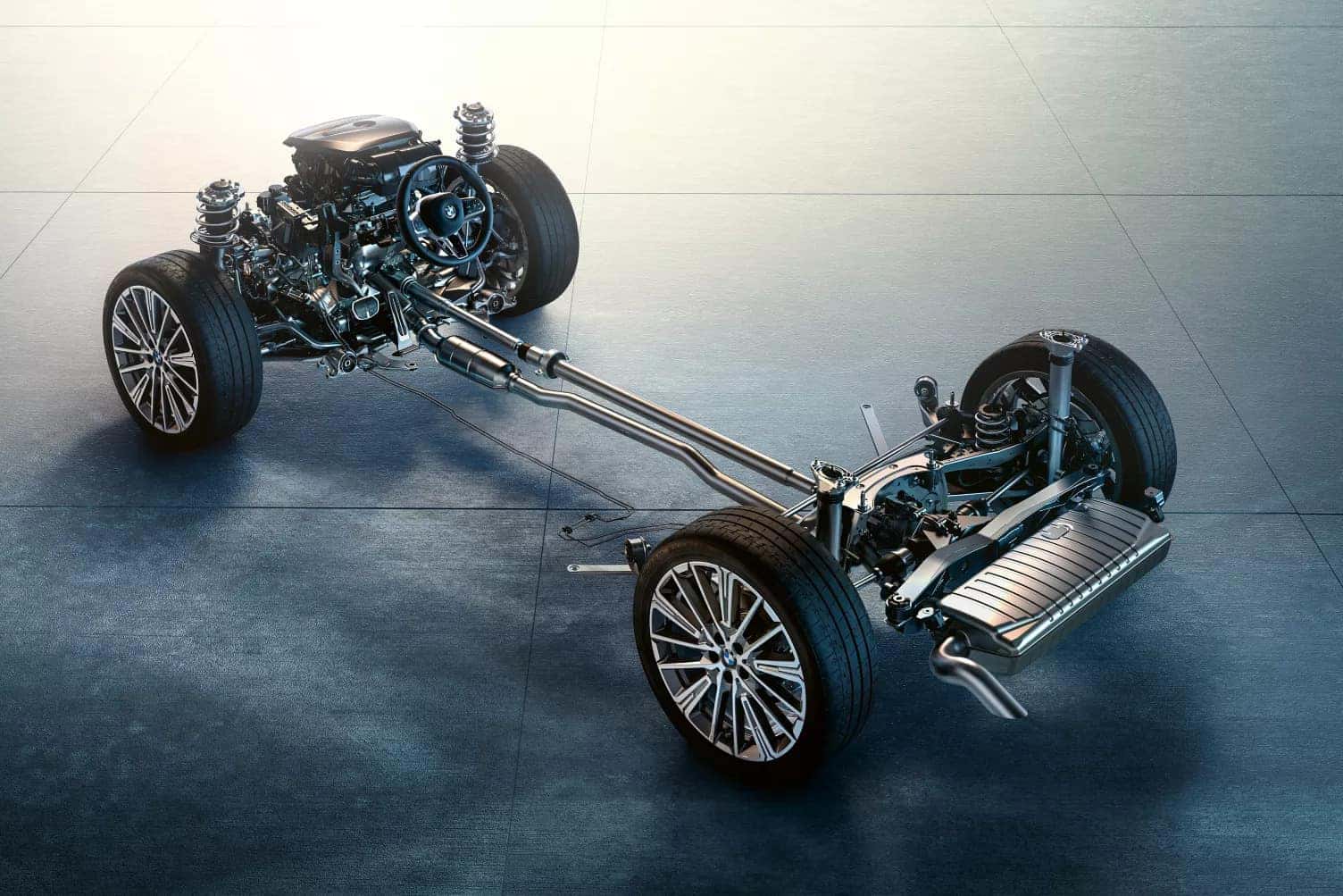 A view of the chasse and BMW parts for the 2026 BMW X1