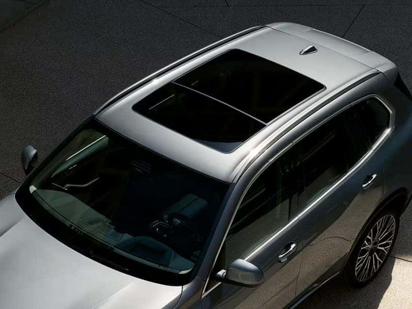 an exterior view of the sun roof on the 2026 BMW X5