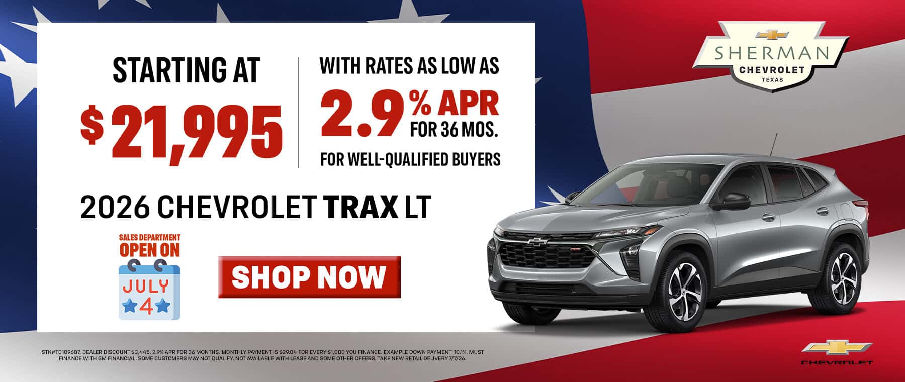 Sherman-Chevrolet—July-26—Offers—Trax—1800×760