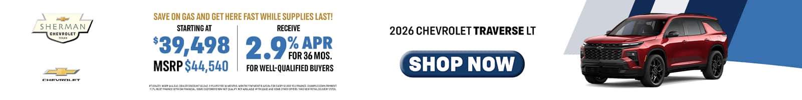Sherman-Chevrolet—May-26—Offers—Traverse—1600X200