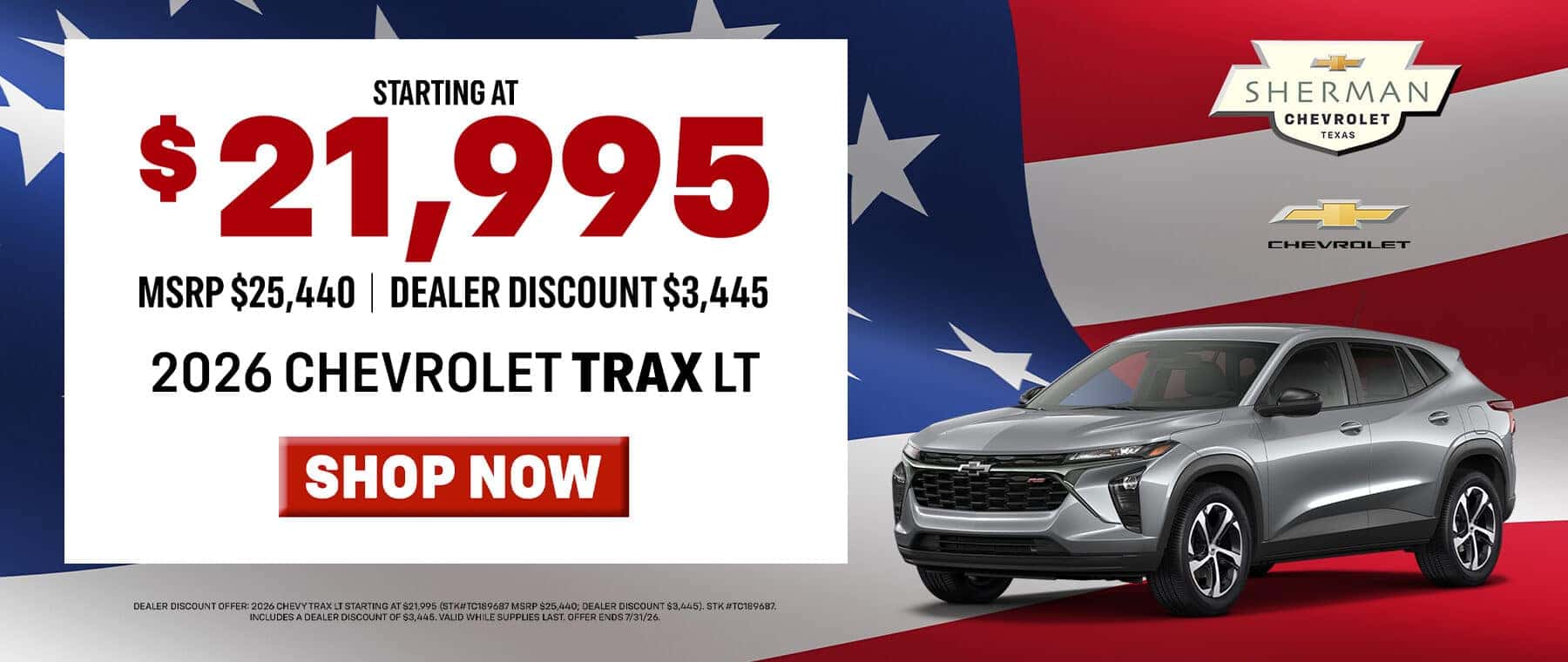 Sherman-Chevrolet—July-26—Offers—Trax—1800×760
