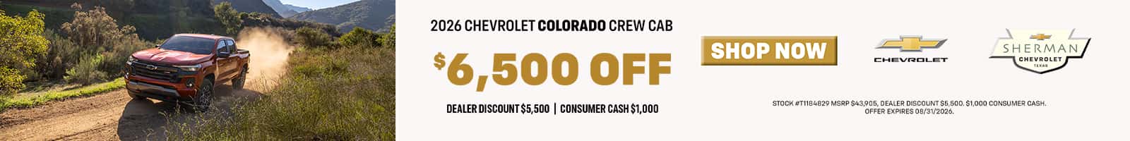 Sherman-Chevrolet—Aug-26—Offers—Colorado—1600X200