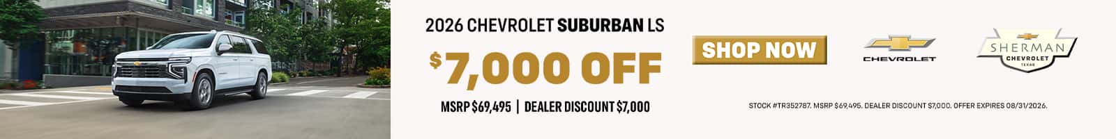 Sherman-Chevrolet—Aug-26—Offers—Suburban—1600X200