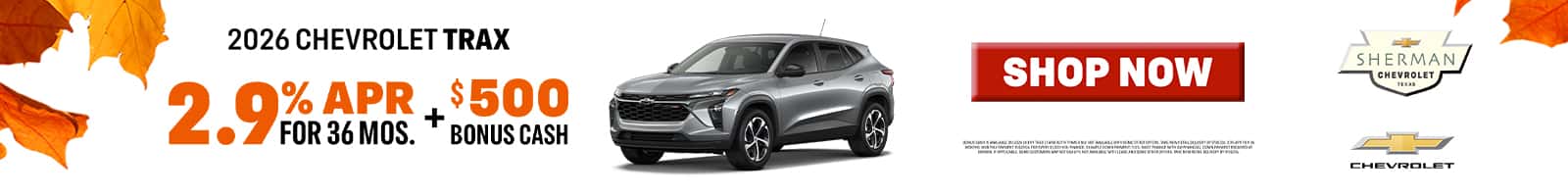 Sherman-Chevrolet—Sep-26—Offers—Trax—1600X200