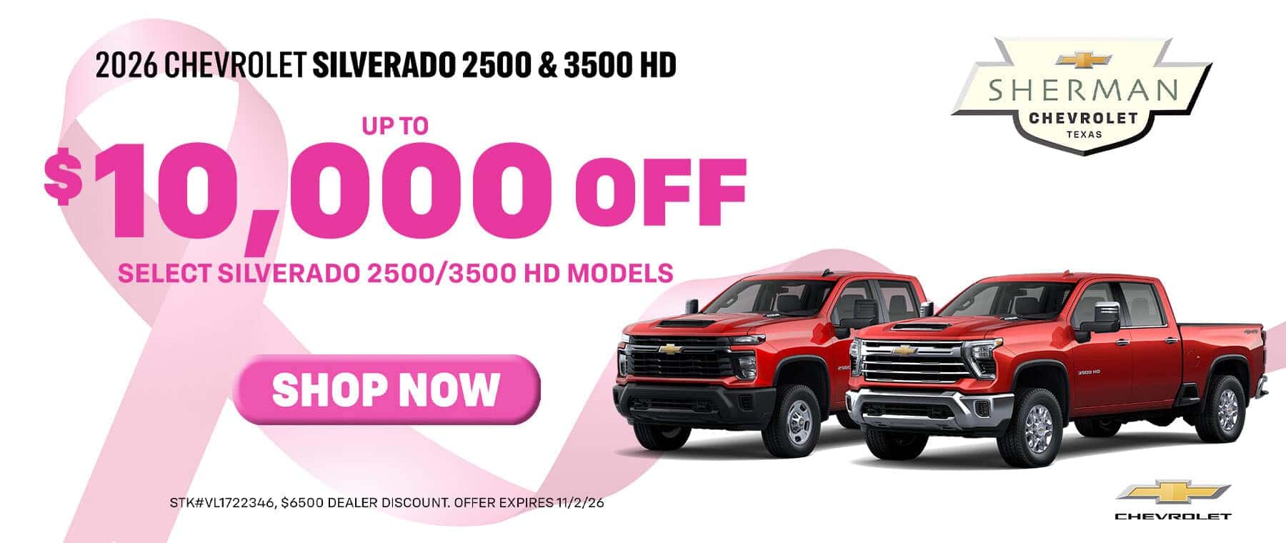 Sherman-Chevrolet—Oct-26—Offers—Silverado-HD—1800×760