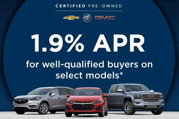 GM Certified Pre-Owned Finance Rates | Smail Buick GMC