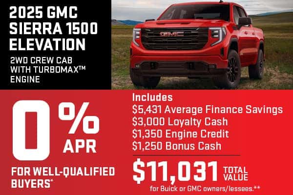 2025 GMC Sierra 1500 Elevation 2WD Crew Cab with TurbomaxTM Engine