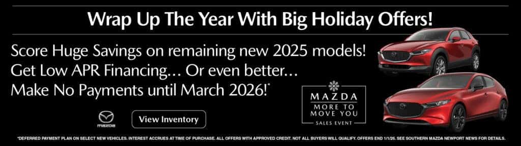 191 New Mazda Cars, SUVs in Stock | Southern Mazda Newport News